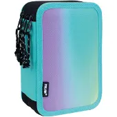 Milan gevulde etui, drielaags, zonsondergangmotief, blauw. Mann, blauw, one size