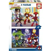Educa - puzzel - 2 x 48 stuks - SPIDEY AMAZIN FRIENDS