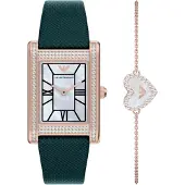 Giorgio Armani Analoog horloge rose-goud / groen / zwart / wit