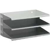 Durable sorteerrek, staal, 3 vakken, lichtgrijs