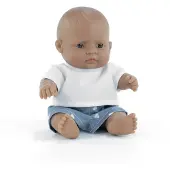 Miniland Popp 21 cm, blauw. Blauw, one size