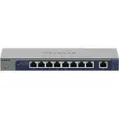 Netgear GS108MX, onbeheerde switch, 8x 1G Ethernet-poort + 10G/Multi-Gig Ethernet-poort