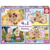 Educa Capibara Capyfun 20-40-60-80 Puzzel