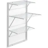 Arredamenti Italia Meubels - Wandrek voor wasgoed, model Karim, 63 x 68 cm, wit