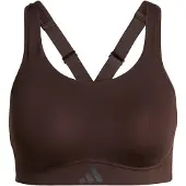Adidas Sport bh 'Optime' chocoladebruin / donkergrijs