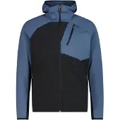 CMP - Jacket Fix Hood 36M1877 - Wollen vest 52, blauw/zwart