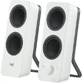 Logitech Z207 - Haut-parleurs - pour PC - canal 2.0 - sans fil - Bluetooth - 5 Watt (Totale) - blanc