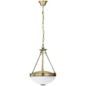 Eglo Savoy, Vaste installatie, Bronskleurig, Wit, Metaal, Glas, IP20