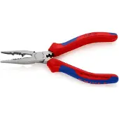 Knipex installatietang, gepolijste kop, handgrepen met tweekleurig design - 13 02 160 SB