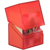 Ultimate Guard Beschermhoes voor speelkaarten, model Boulder, geschikt voor 80+ standaardformaat kaarten, kleur: Ruby
