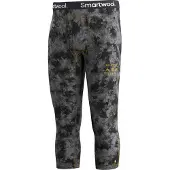 Smartwool - Thermokleding - M Classic Thermal Merino Base Layer 3/4 Bottom Boxed Black Tie Dye/Honey Gold voor Unisex van Wol - Maat L - Grijs
