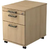 Hjh OFFICE PRO SIGNA AC20 SG - Rolcontainer Hout Eiken met ophangsysteem Greeplijst kunststof