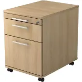 Hjh OFFICE PRO SIGNA AC20 RE - Rolcontainer Hout Eiken met ophangsysteem Rail handvat (kunststof)