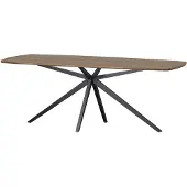 Woood Tablo Eettafel Deens Ovaal VJ 220 cm - Eikenhout -Cashmere Brown