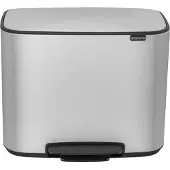 Brabantia Bo Pedal Bin 3 x 11 Liter White