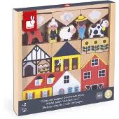 Janod - Cross Roads - Platteland houten blokken set