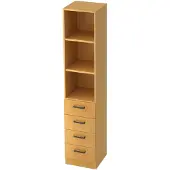 Hjh OFFICE PRO SIGNA G 7600 SG - Beuken Hoogte van de map | 5 OH Kast met 4 lades Greeplijst kunststof