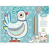 Djeco Coloriage enfant à révéler Animaux de la forêt