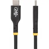 StarTech.com 2m USB-C Laadkabel, USB-IF Gecertificeerde USB Kabel, 240W PD EPR, USB 2.0 Type-C Laptop Laadkabel, M/M