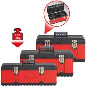 Ks Tools 850.0360 Gereedschapskist (leeg) Kunststof, Plaatstaal Zwart-rood