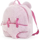 Corolle poppen draagrugzak roze pluche 30cm babypop accessoire.