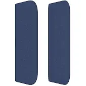 vidaXL Hoofdbord LED 203x16x78/88 cm stof blauw