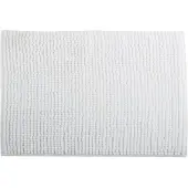 MSV Badkamerkleed/badmat voor op de vloer - ivoor wit - 60 x 90 cm - Microvezel - Badmatjes