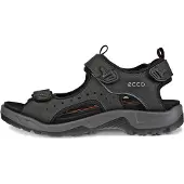 Ecco Sandalen 'Sandalette Herren 822044/12001 Rauleder in schwarz' zwart