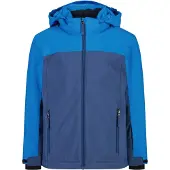 CMP - Boy's Jacket Snaps Hood Twill - Ski-jas 152, blauw