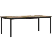 vidaXL Eettafels 200 x 100 x 75 cm Bewerkt hout Rechthoekig