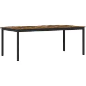 vidaXL Eettafels 200 x 100 x 75 cm Bewerkt hout Rechthoekig