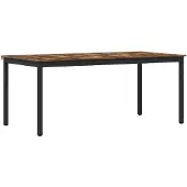 vidaXL Eettafels 180 x 90 x 75 cm Bewerkt hout Rechthoekig