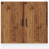 vidaXL Spoelbakonderkast Lucca bewerkt hout oud houtkleurig