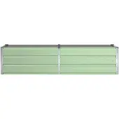 vidaXL Plantenbak Pastelgroen 195 x 50 x 45 cm Gegevens staal