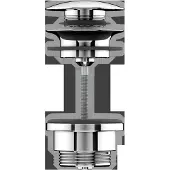 Keuco - Wastafel afvoerplug, ClickClack, chroom 59902010000