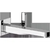 Keuco IXMO: Bedieningskraan voor wastafel, inbouw, 1 gat. IXMO Flat, vierkant, voor wandmontage. Uitval 225 mm / IXMO Flat, verchroomd