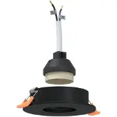 vidaXL Spotje 24 st Zwart 9 x 9 x 2 cm Aluminium