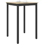 vidaXL Staande Bartafel Bewerkt hout Vierkant