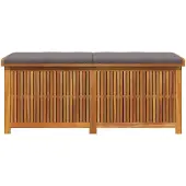 vidaXL Buitenopslag voor kussens, 150x50x60,5 cm, massief acaciahout