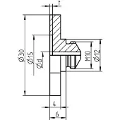 Gesipa 1456661 Plat mondstuk 1 stuk(s)