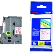 Brother Tape TZe-132 Rood op transparant (12 mm)