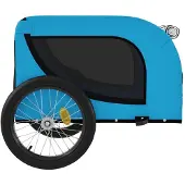 vidaXL Hondenfietstrailer oxford stof en ijzer oranje en zwart