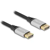 DeLOCK DisplayPort kabel | DP2.1 (10K 60Hz) | UHBR10 (40Gbit/s) | metaal/nylon | 2 meter