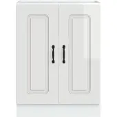 vidaXL Onderkast voor spoelbak, Kalmar, hoogglanzend wit, 60x46x81,5 cm