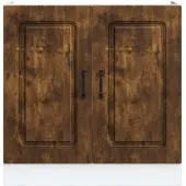 vidaXL Onderkast voor spoelbak, model Kalmar, gerookt eikenhout, 80x46x81,5 cm