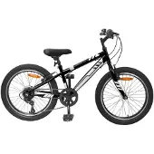 vidaXL Mountainbike 20 Inch 6-Snelheid voor 5-8 jaar oud Zwart