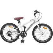 vidaXL Mountainbike 24 Inch 6-Snelheid voor 8-12 jaar oud Wit
