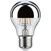 Paulmann LED E27 lamp 4,8 Watt kopspiegel chroom