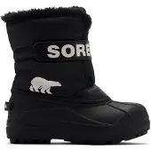 Sorel - Après-skischoenen - Little Kids Snow Commander Black Sea Salt voor Unisex - Kindermaat 28 - Zwart