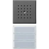Gira Bel + deurintercom, 126167 Audio-intercomsysteem antraciet (Bedraad)